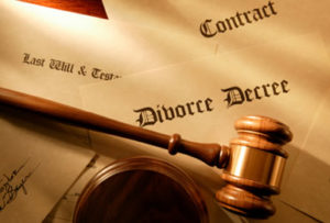divorce papers and gavel Connecticut Family Lawyers 